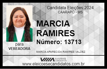 Candidato MARCIA RAMIRES 2024 - CAARAPÓ - Eleições