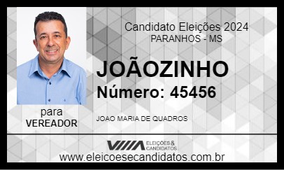 Candidato JOÃOZINHO 2024 - PARANHOS - Eleições