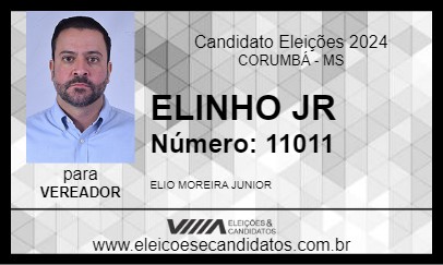 Candidato ELINHO JR 2024 - CORUMBÁ - Eleições