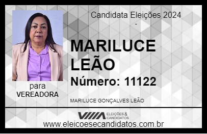 Candidato MARILUCE LEÃO 2024 - CORUMBÁ - Eleições