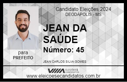 Candidato JEAN DA SAÚDE 2024 - DEODÁPOLIS - Eleições