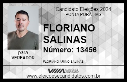 Candidato FLORIANO SALINAS 2024 - PONTA PORÃ - Eleições