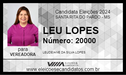 Candidato LEU LOPES 2024 - SANTA RITA DO PARDO - Eleições