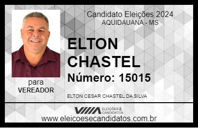 Candidato CHASTEL 2024 - AQUIDAUANA - Eleições