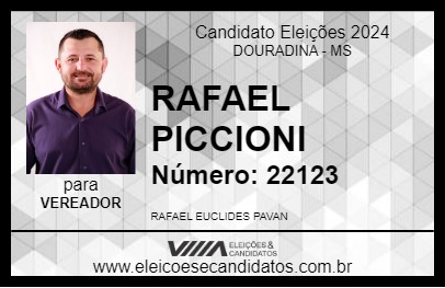 Candidato RAFAEL PICCIONI 2024 - DOURADINA - Eleições