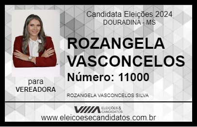 Candidato ROZANGELA VASCONCELOS 2024 - DOURADINA - Eleições