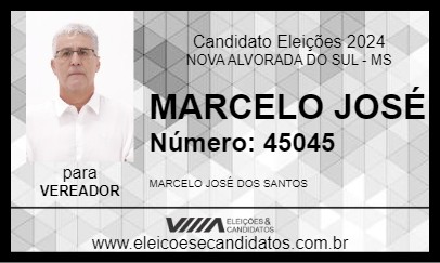 Candidato MARCELO JOSÉ 2024 - NOVA ALVORADA DO SUL - Eleições