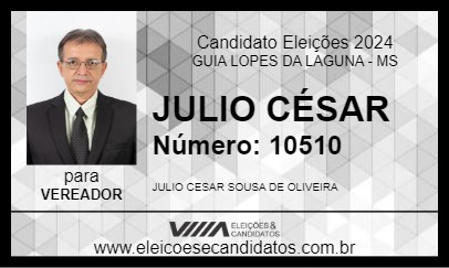 Candidato JULIO CÉSAR 2024 - GUIA LOPES DA LAGUNA - Eleições