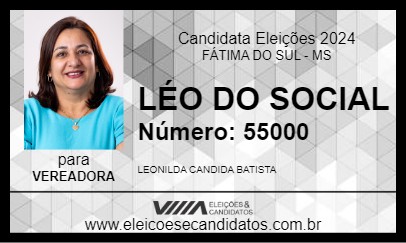 Candidato LÉO 2024 - FÁTIMA DO SUL - Eleições