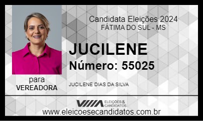 Candidato JUCILENE 2024 - FÁTIMA DO SUL - Eleições