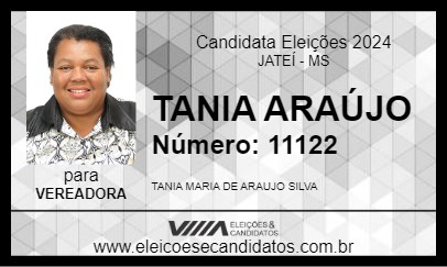 Candidato TANIA ARAÚJO 2024 - JATEÍ - Eleições