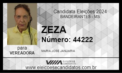 Candidato ZEZA  2024 - BANDEIRANTES - Eleições