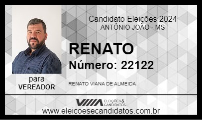 Candidato RENATO 2024 - ANTÔNIO JOÃO - Eleições