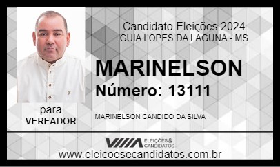 Candidato MARINELSON 2024 - GUIA LOPES DA LAGUNA - Eleições