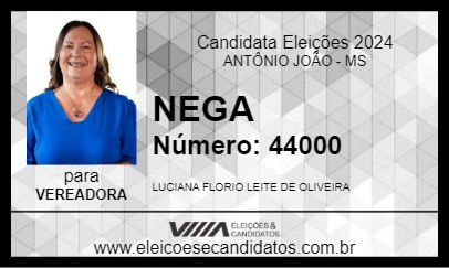 Candidato NEGA 2024 - ANTÔNIO JOÃO - Eleições