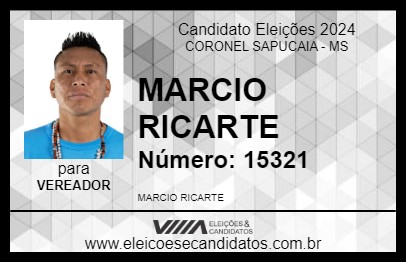 Candidato MARCIO RICARTE 2024 - CORONEL SAPUCAIA - Eleições