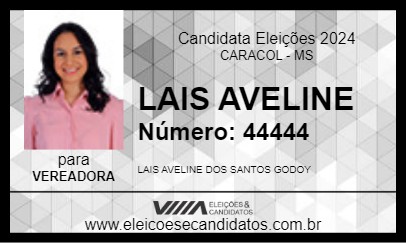 Candidato LAIS AVELINE 2024 - CARACOL - Eleições