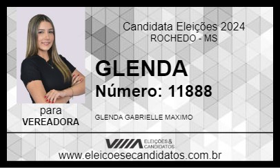 Candidato GLENDA 2024 - ROCHEDO - Eleições