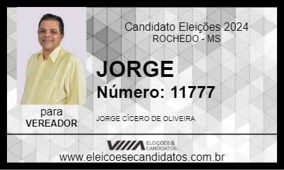 Candidato JORGE 2024 - ROCHEDO - Eleições