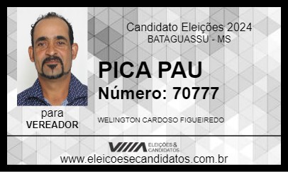 Candidato PICA PAU 2024 - BATAGUASSU - Eleições