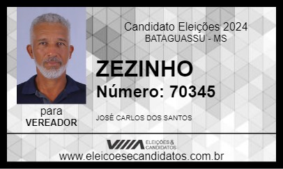 Candidato ZEZINHO 2024 - BATAGUASSU - Eleições