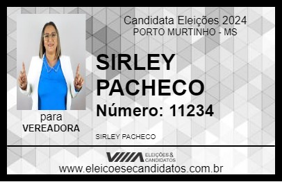 Candidato SIRLEY PACHECO 2024 - PORTO MURTINHO - Eleições