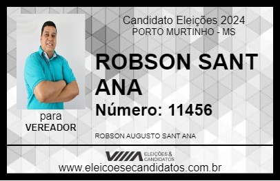 Candidato ROBSON SANT ANA  2024 - PORTO MURTINHO - Eleições