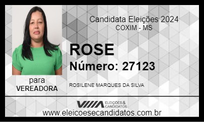 Candidato ROSE 2024 - COXIM - Eleições