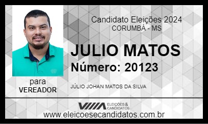 Candidato JULIO MATOS 2024 - CORUMBÁ - Eleições