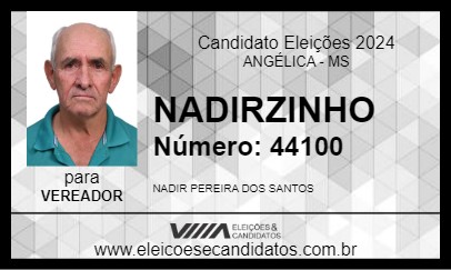 Candidato NADIRZINHO 2024 - ANGÉLICA - Eleições