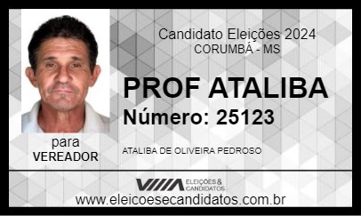 Candidato PROF  ATALIBA 2024 - CORUMBÁ - Eleições