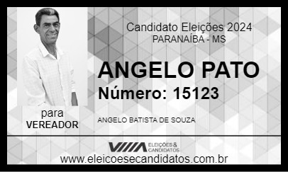 Candidato ANGELO PATO 2024 - PARANAÍBA - Eleições