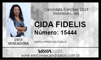 Candidato CIDA FIDELIS 2024 - PARANAÍBA - Eleições