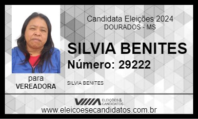 Candidato SILVIA BENITES 2024 - DOURADOS - Eleições