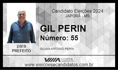 Candidato GIL PERIN 2024 - JAPORÃ - Eleições