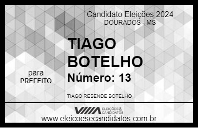 Candidato TIAGO BOTELHO 2024 - DOURADOS - Eleições