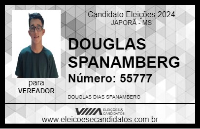 Candidato DOUGLAS SPANAMBERG 2024 - JAPORÃ - Eleições