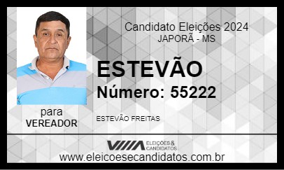 Candidato ESTEVÃO 2024 - JAPORÃ - Eleições