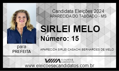 Candidato SIRLEI MELO 2024 - APARECIDA DO TABOADO - Eleições