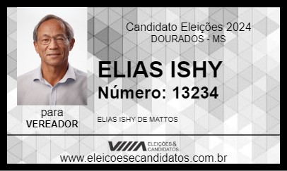 Candidato ELIAS ISHY 2024 - DOURADOS - Eleições