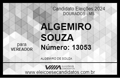 Candidato ALGEMIRO DO PT 2024 - DOURADOS - Eleições