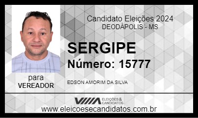 Candidato SERGIPE 2024 - DEODÁPOLIS - Eleições