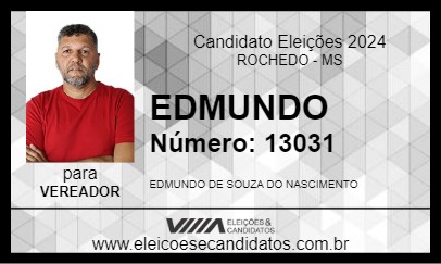 Candidato EDMUNDO 2024 - ROCHEDO - Eleições