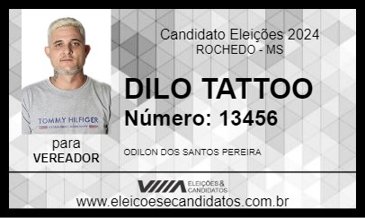 Candidato DILO TATTOO 2024 - ROCHEDO - Eleições