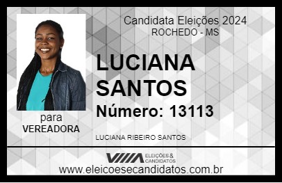 Candidato LUCIANA SANTOS 2024 - ROCHEDO - Eleições