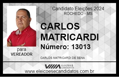 Candidato CARLOS MATRICARDI 2024 - ROCHEDO - Eleições