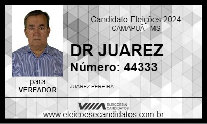 Candidato DR JUAREZ 2024 - CAMAPUÃ - Eleições