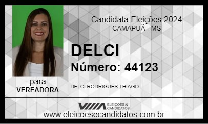 Candidato DELCI 2024 - CAMAPUÃ - Eleições