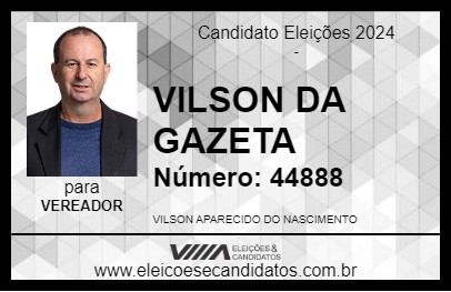 Candidato VILSON DA GAZETA 2024 - AMAMBAI - Eleições