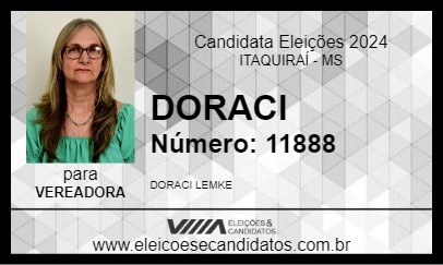 Candidato DORACI 2024 - ITAQUIRAÍ - Eleições